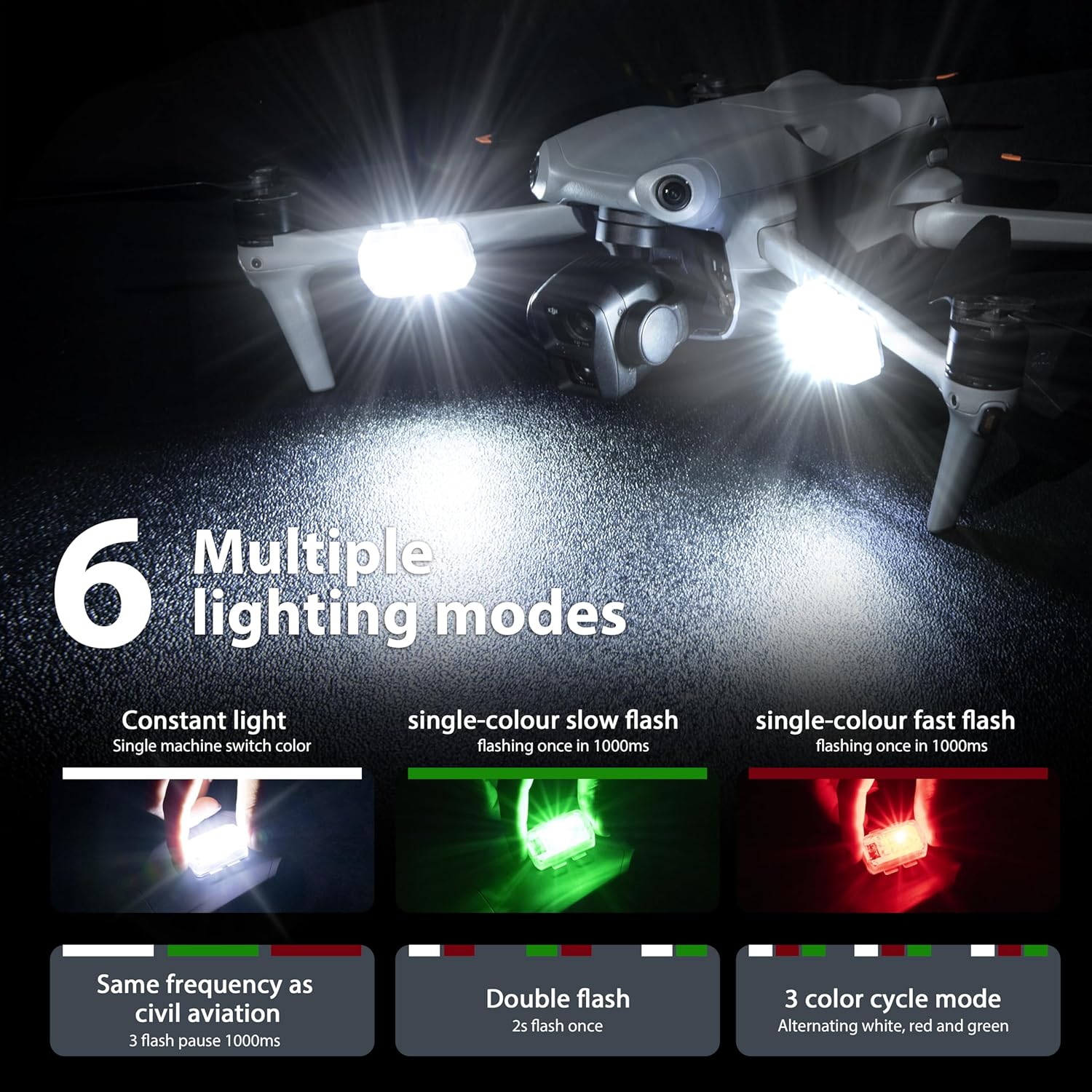 Startrrc drone luz estroboscóp - Drone Power Bank avaliação e preço