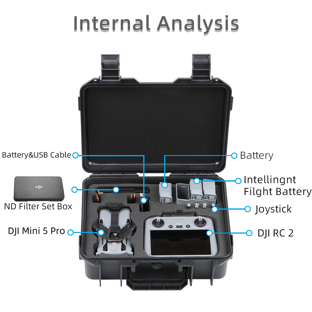 Caso para dji mini 5 pro caso  - Drone Carrying Case avaliação e preço